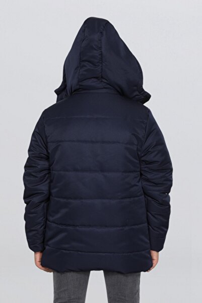 BY GAZİ ERKEK ÇOCUK SU İTİCİ ÇIKARILABİLİR KAPÜŞONLU FERMUARLI CEPLİ MONT