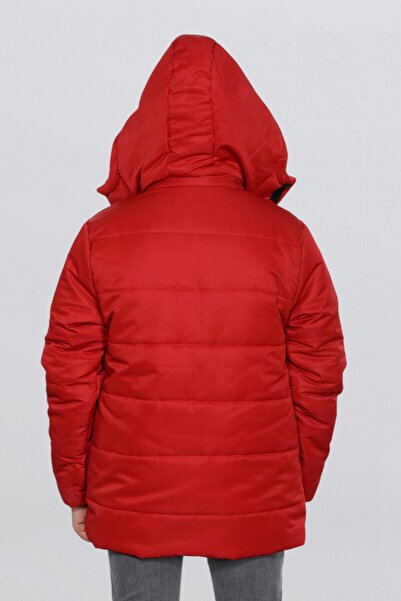 BY GAZİ ERKEK ÇOCUK SU İTİCİ ÇIKARILABİLİR KAPÜŞONLU FERMUARLI CEPLİ MONT