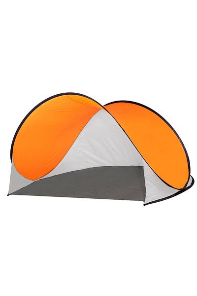 SERSIMO Sersimo semi-open beach and picnic tent, UV protection, 200x120x110cm, orange gray