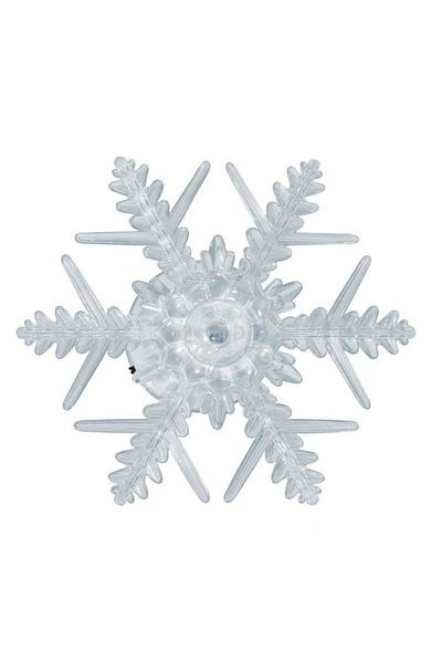 Home Multicolor Led Snowflake Figurine, Window Decoration, 10 Cm,