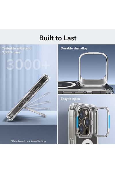 ESR حافظة لهاتف iPhone 15 Pro HaloLock MagSafe كلاسيكية شفافة باللون الرمادي