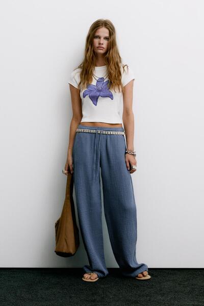 Pull & Bear Rustik bambula pantolon