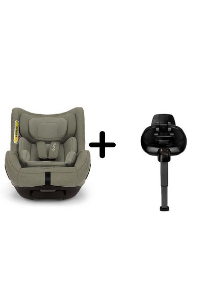 Nuna - Set scaun auto rotativ TODL next Pine, 40-105 cm + bază isofix BASE next i-Size, testat ADAC