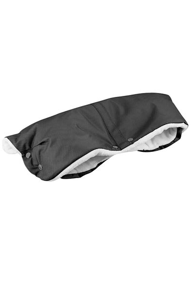 zola Manson pentru carucior/sanie, fleece, pentru protejarea mainilor, 50x44 cm, alb/negru