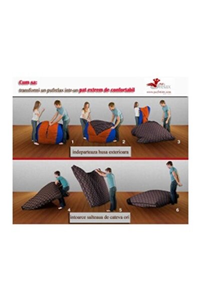 Pufrelax Set Fotoliu King Size cu Otoman (suport picioare) si Perna, Material Textil - Moon Grey