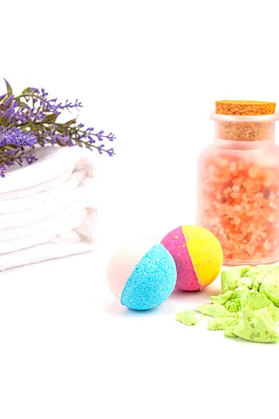 OEM Set de 24 de bombe de baie efervescente, lucrate manual, aromaterapie cu 8 parfumuri, hidratante și relaxante