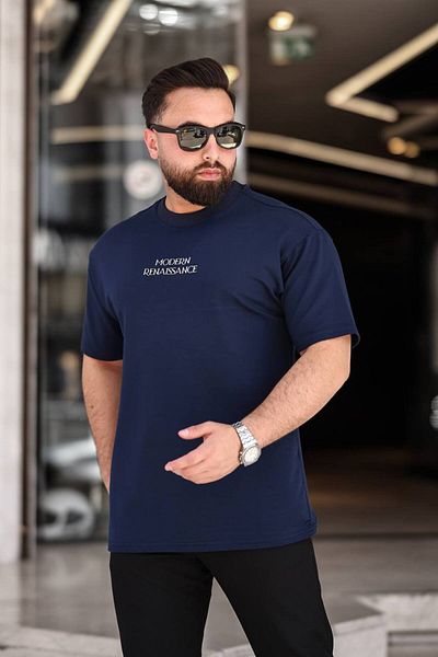 STOCX Oversize Men's T-Shirt - Modern Renaissance Printed Back Detail