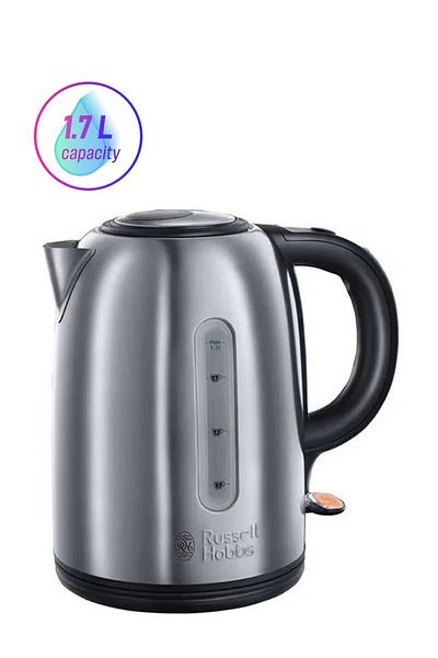 RUSSELL HOBBS Snowdon Kettle, Stainless Steel, Rapid Boil, Perfect Pour, Auto Shut-Off, Cordless 1.7