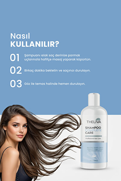 The Liva Saç Uzatma Dökülmesine Karşıtı Keratin Saç Bakımı At Kuyruğu Biotin Kepek Önleyici Tuzsuz Şampuanı