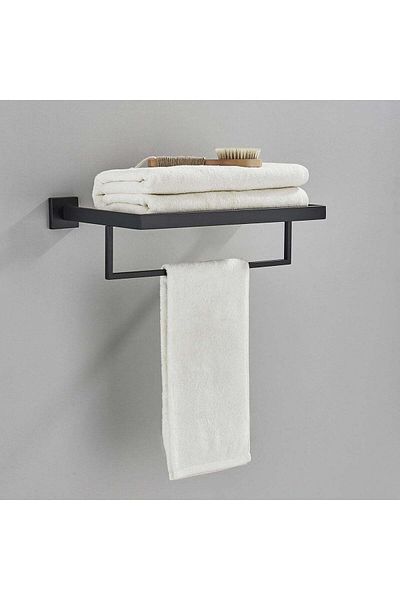 CasaVie Suport de prosop, negru mat, cod 1243