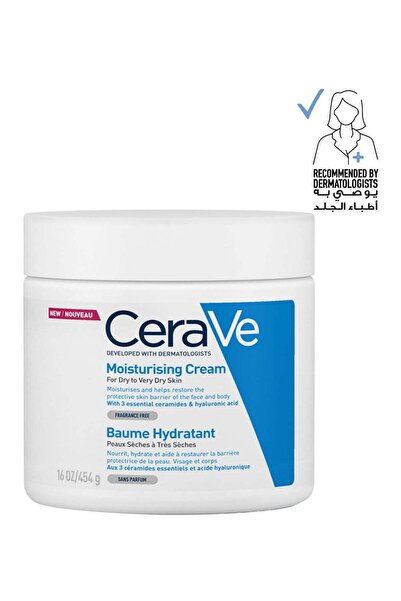 CeraVe Moisturizing Cream for Dry Skin with Hyaluronic Acid 454g