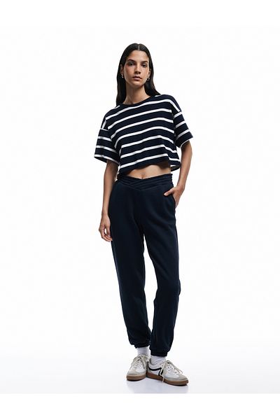 Koton Jogger Sweatpants with Zippered Pockets and Elastic Waist