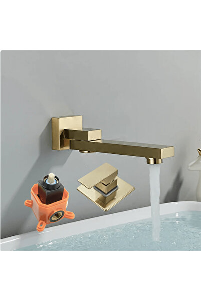 CasaVie Baterie pentru lavoar, ncastrat n perete, auriu, cod 1177