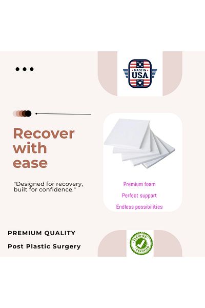 ISAVELA Premium Quality Lipo Foam5 Sheets Pack Post Surgery for Flattening Abdominal Compression(LPF05)