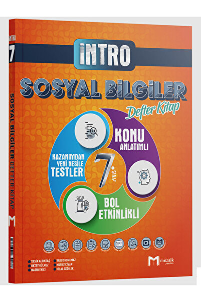Evrensel İletişim Yayınları 7.Sınıf Mozaik İNTRO Sosyal Bilgiler Defter Kitap...
