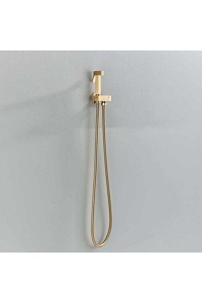 CasaVie Robinet tip dus intim pentru bideu sau wc cu o singura intrare, auriu nichelat, cod 1504