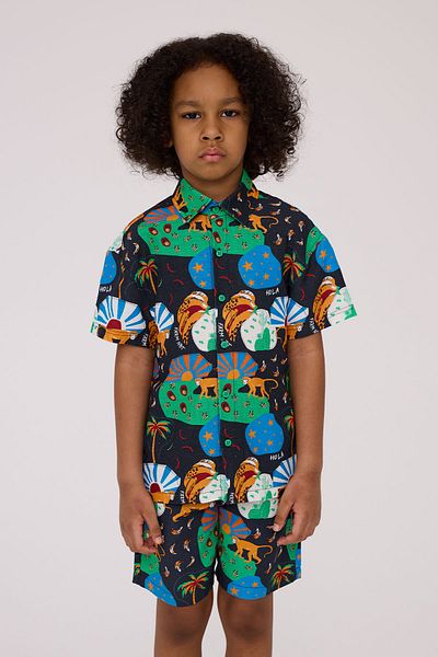 Nebbati Boy Patterned Shirt