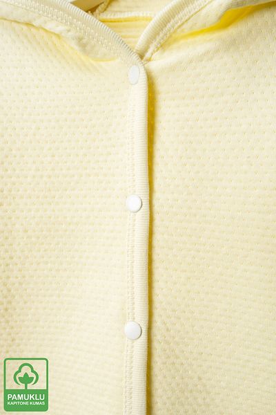 Miniel Unisex Baby Rainbow Crested Organic Cotton 3-18 Months Quilted Baby Cardigan