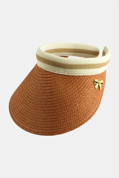CT STONES Fiyong Straw Beach Hat with Cap