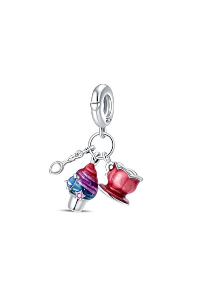 Fubena ساعة السعادة المتدلية باللون الفضي