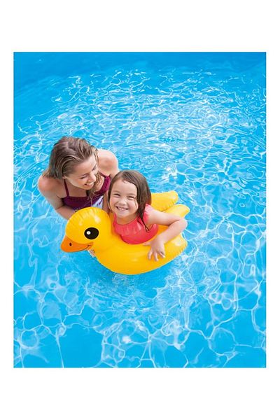 Intex حلقات سباحة قابلة للنفخ على شكل حيوانات، مقاس 64×64 سم