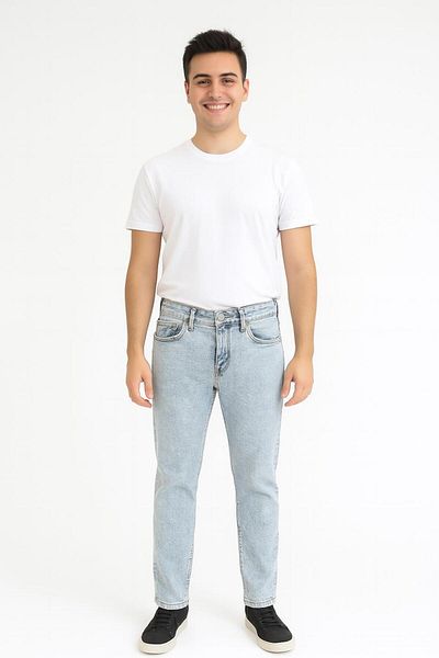 CLASSİCS MEN Black Wood Men's Slim Fit Jean Trousers - 7365