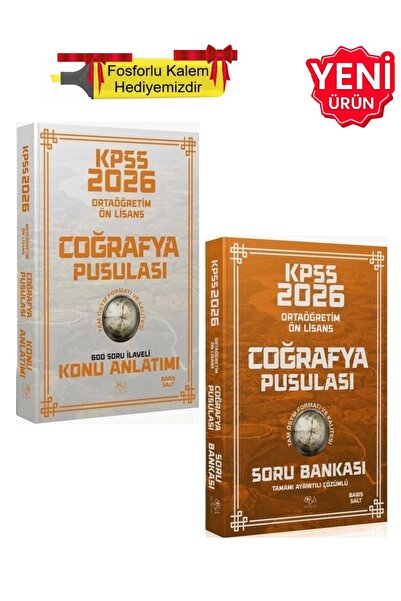 CBA Akademi 2026 - KPSS Lise Ortaöğretim Ön Lisans Coğrafya Pusulası Konu Anl...