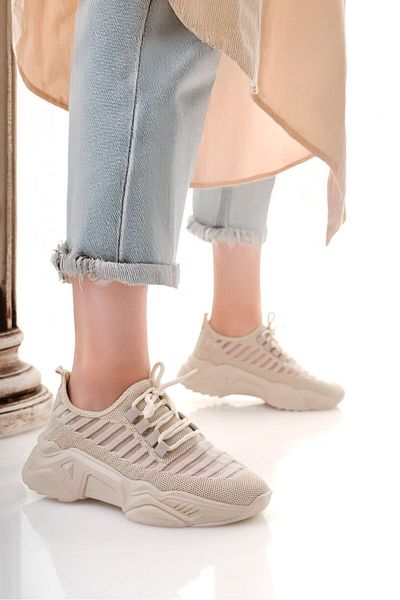sultan shoes New Season Knitwear Detailed Comfortable Women's Sneaker