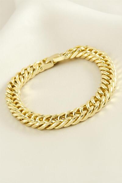 feryal Xuping Plain Chain Luxury Steel Bracelet