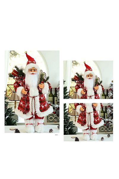PROCART Santa Claus figurine, clothing, hat and accessories, 30 cm