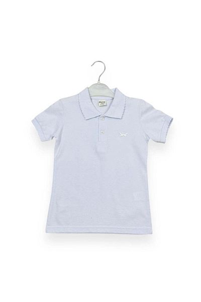 KidsMagazin Tricou Polo alb pentru fete