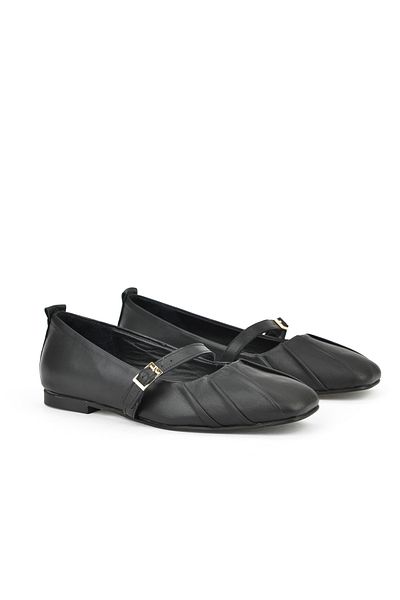 Ziya , Balerini de damă din piele naturală 1531054Z3436 Negru