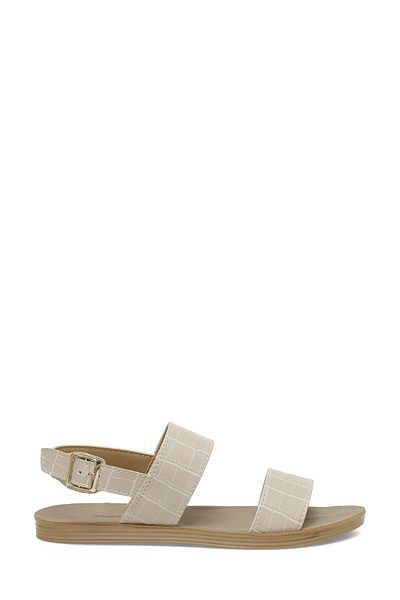 Polaris Comfortable Casual Women's Flat Sandals Nude Color Sandals