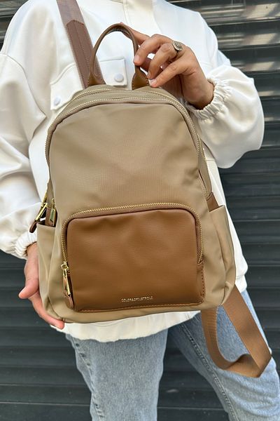 Just Polo Imported Satin Fabric Backpack and School Bag