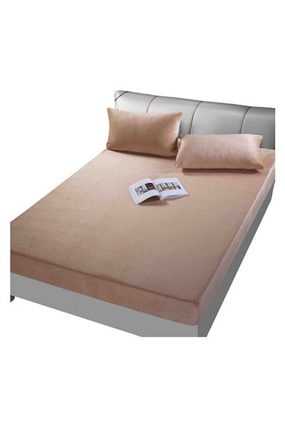 OEM Husa de pat cu elastic din 3 piese Catifea Pentru Pat 2 persoane, MS STAR, Microfibra, 180x200cm, Ca