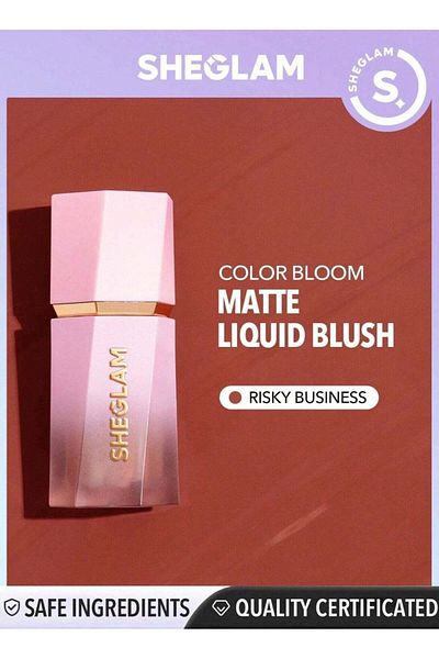 SHEGLAM Color Bloom Liquid Blush Matte 5.2ml Risky Business