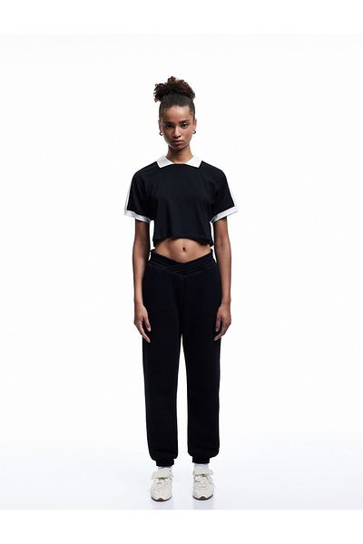 Koton Jogger Sweatpants with Zippered Pockets and Elastic Waist