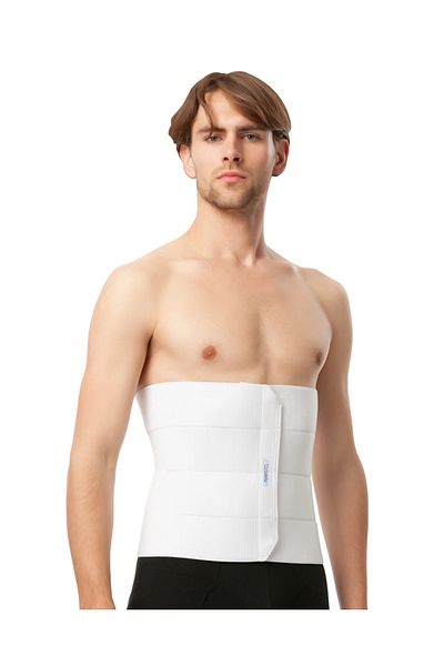 ISAVELA Made in USA ABDOMINAL BINDER PLASTIC SURGERY LIPOSUCTION ONE PIECE (UNISEX) (AB03)
