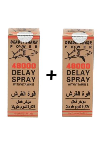 DEADLYSHARK زجاجات رش شارك باور 48000 (عبوة من قطعتين)