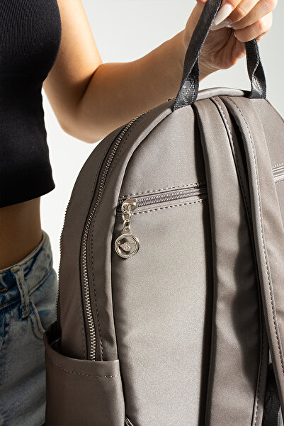 Teal Collection Women's Parachute Fabric Satin Backpack