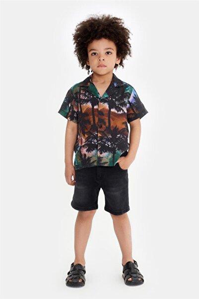 Nebbati Boy Patterned Shirt