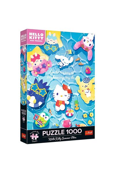 Trefl PUZZLE 1000 PREMIUM PLUS HELLO KITTY RELAXARE DE VARA
