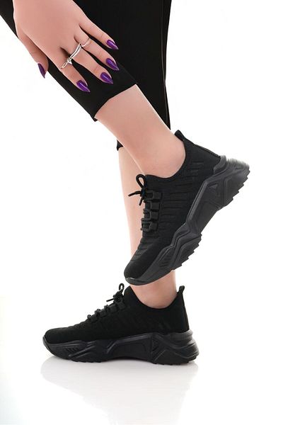 Zerenyus Desnuda Premium Women's Knitwear Black Sports Shoes