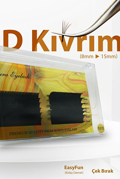 NESURA EYELASH İPEK KİRPİK 0.07 D KIVRIM MİX KUTU 8-15MM - EASYFUN ÇEK BIRAK ...
