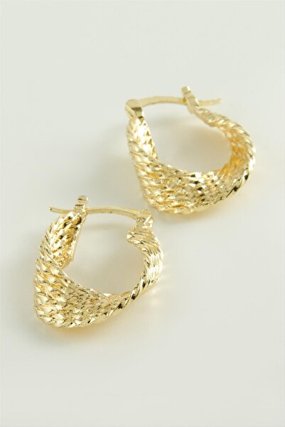 CT STONES أقراط دائرية ملتوية