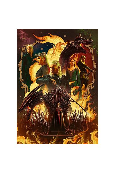 Trefl PUZZLE 1000 PREMIUM PLUS GAME OF THRONES CASA DRAGONULUI