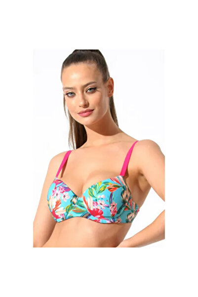 Piera Sutien costum de baie DR572 verde imprimat C-000M