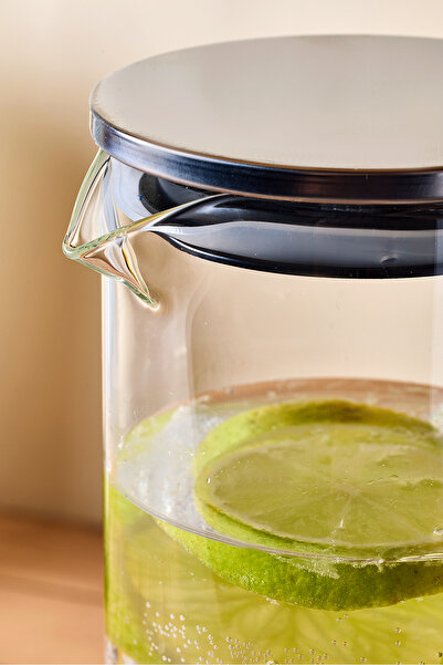 Karçiçeği Home İzmir 1200 ml Borosilikat Cam Buzdolabı Sürahisi