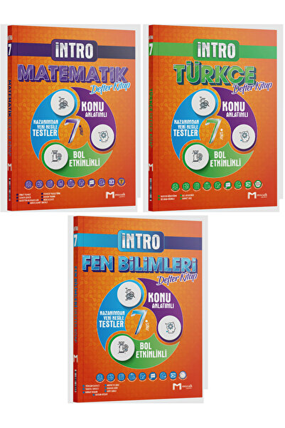 Evrensel İletişim Yayınları 7.Sınıf Mozaik İNTRO Matematik + Türkçe + Fen Bil...