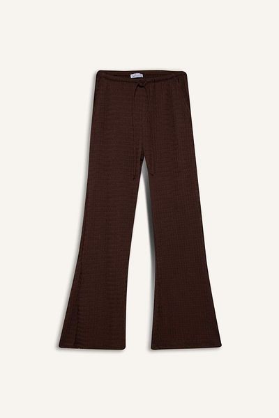 DeFacto Wide Leg Pocket Normal Waist Standard Size Wrinkle Pants F7659Ax25Au